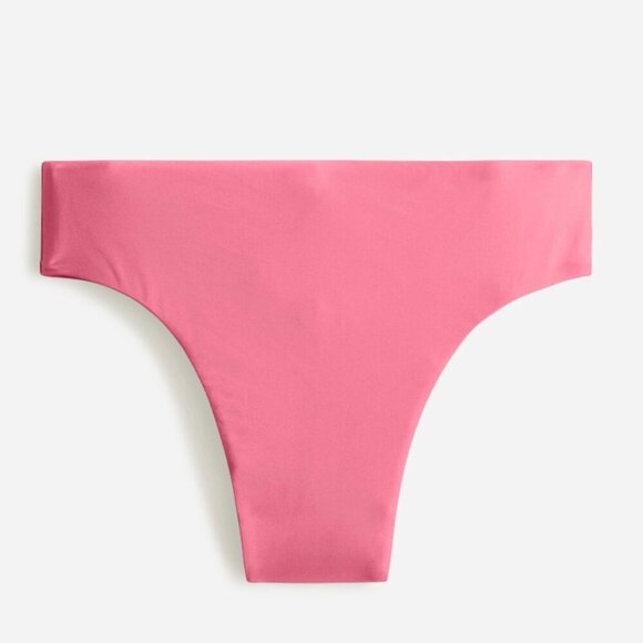 J.Crew Women's Pink High Rise Bikini Bottom Size 2X NWT - Picture 1 of 12